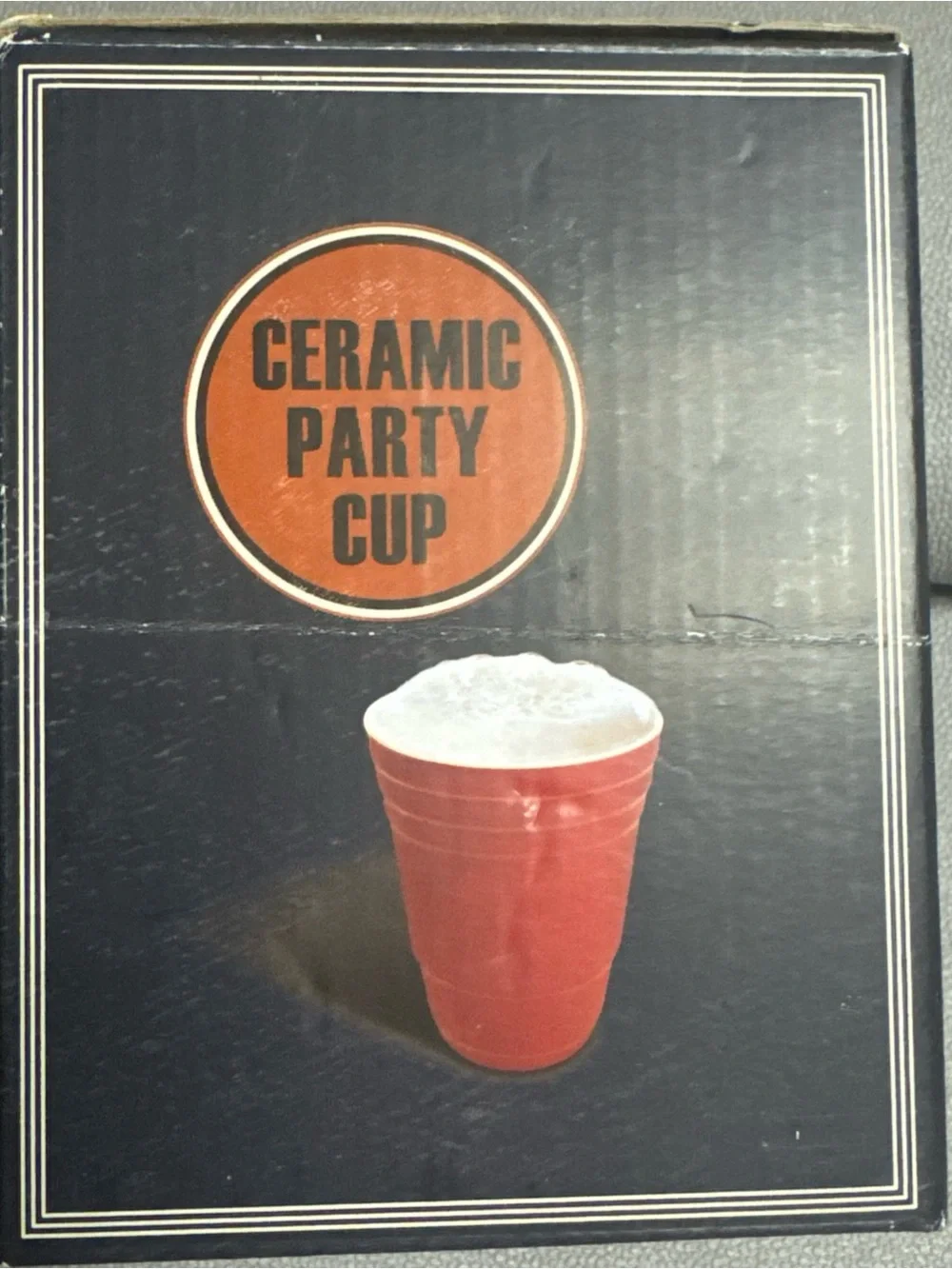 Ceramic Party Cup - Red Ceramic Reusable Drink 15 oz